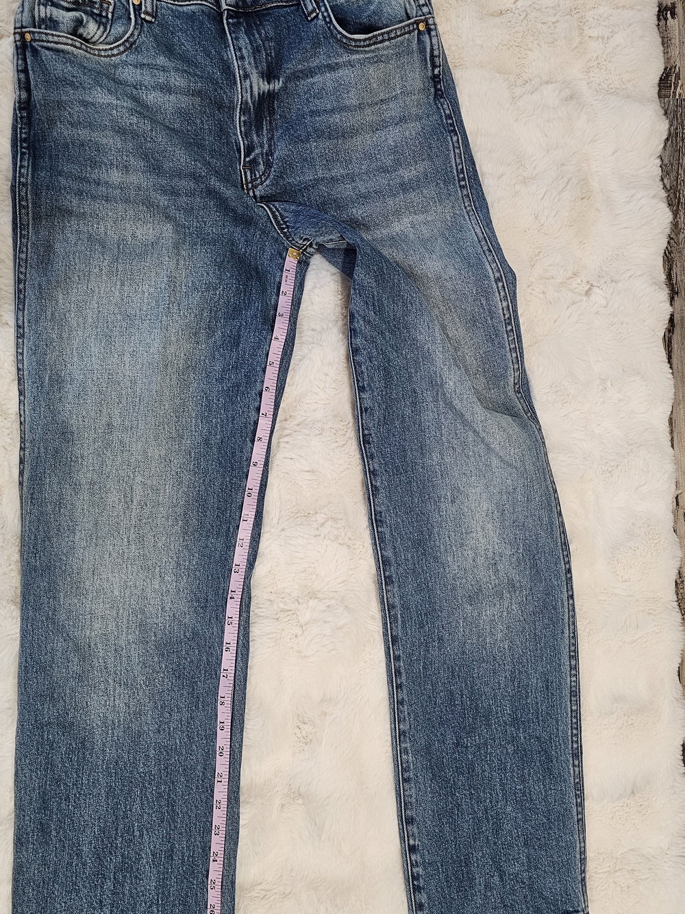 Kut From The Kloth Straight Leg Jeans Size 8 Light Wash Mid Rise Stretch Denim - Picture 6 of 7